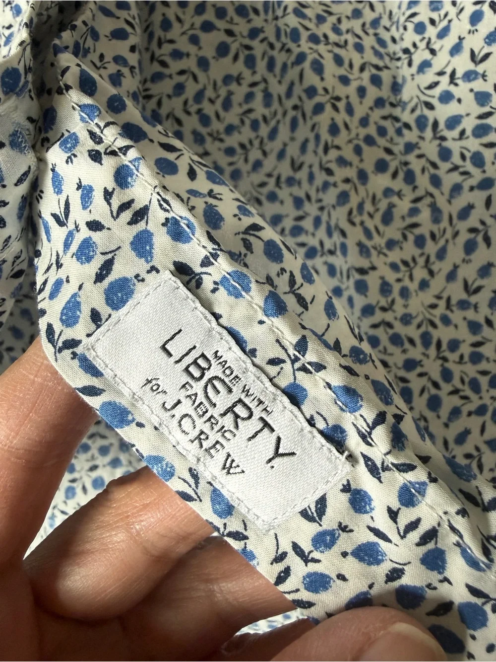 J. Crew Liberty of London Classic Fit Shirt, Floral, size 0